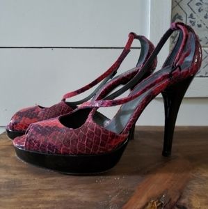 Stuart Weitzman Snake Skin Pumps